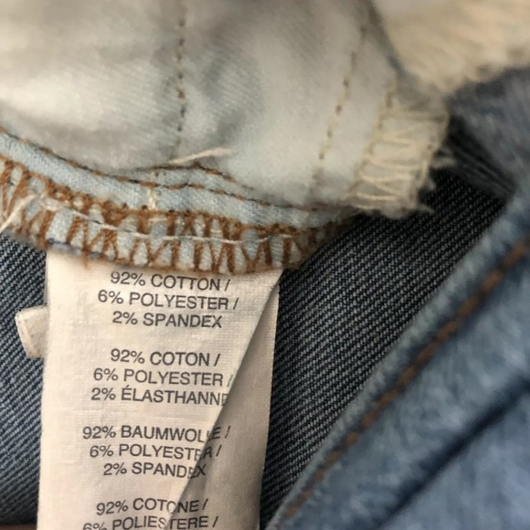 EUC J crew high rise skinny blue jeans raw hem sz 28 - Picture 5 of 5